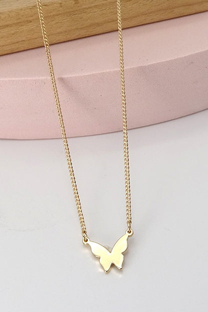 THE BUTTERFLY PENDANT NECKLACE IN GOLD