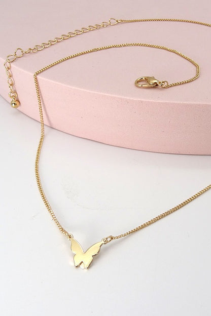 THE BUTTERFLY PENDANT NECKLACE IN GOLD