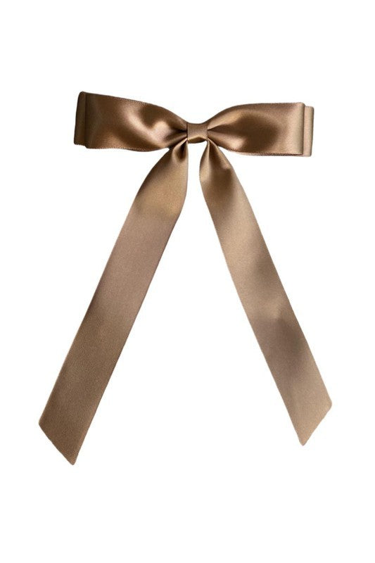 THE RIBBON BOW HAIR CLIP - 4 COLORS