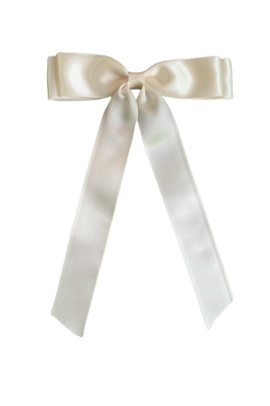 THE RIBBON BOW HAIR CLIP - 4 COLORS