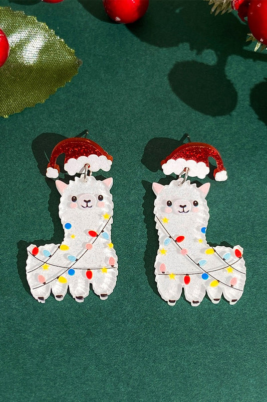 THE LLAMA CHRISTMAS EARRINGS