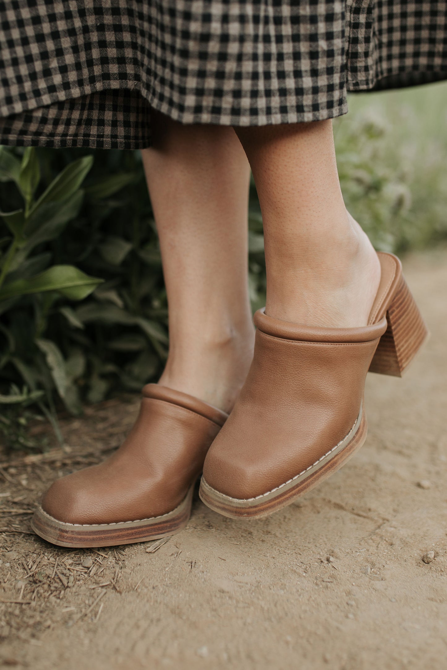 THE FRANCESCA MULES IN DARK TAUPE