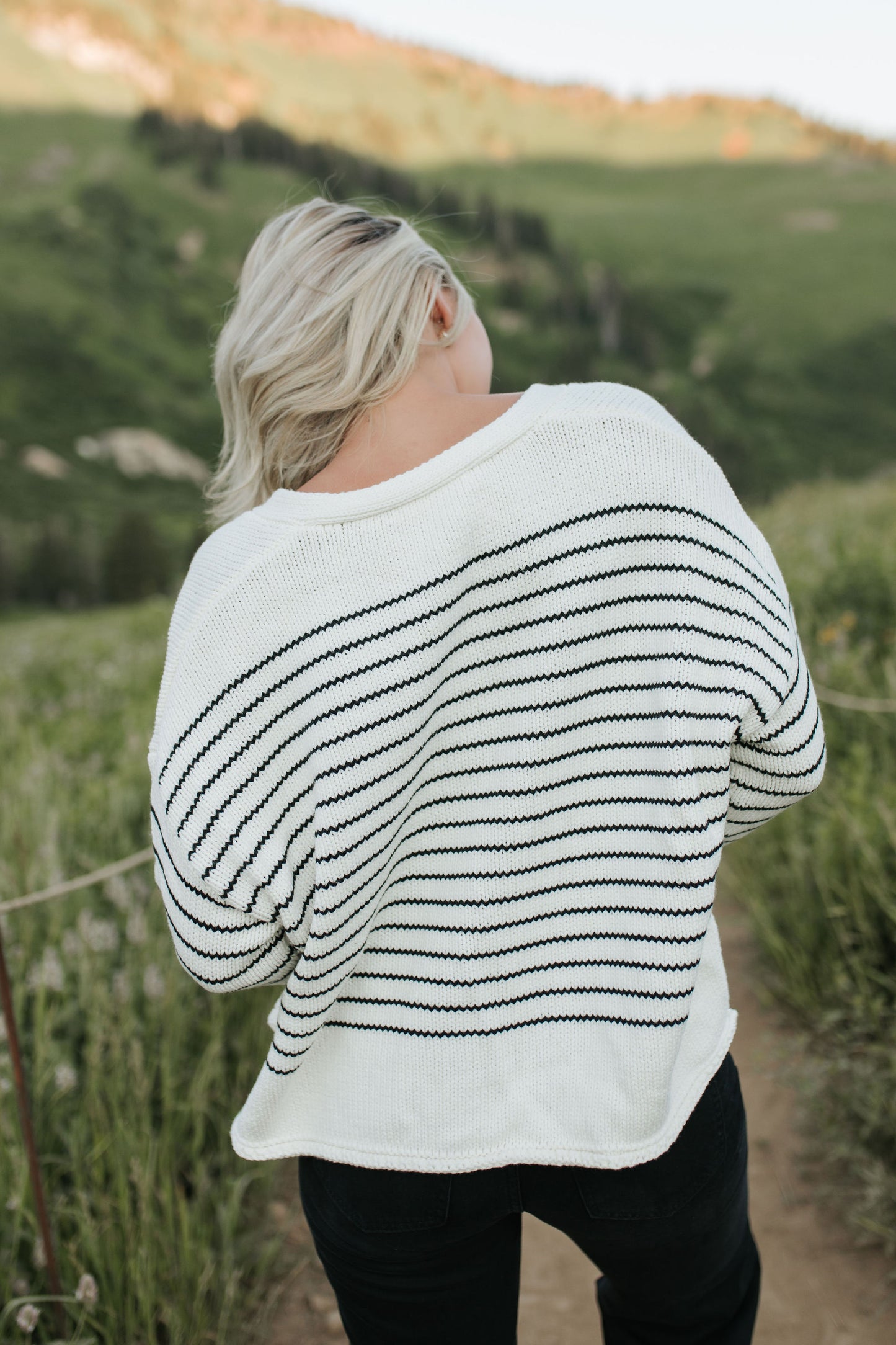 THE MABEL COTTON KNIT CARDIGAN IN IVORY