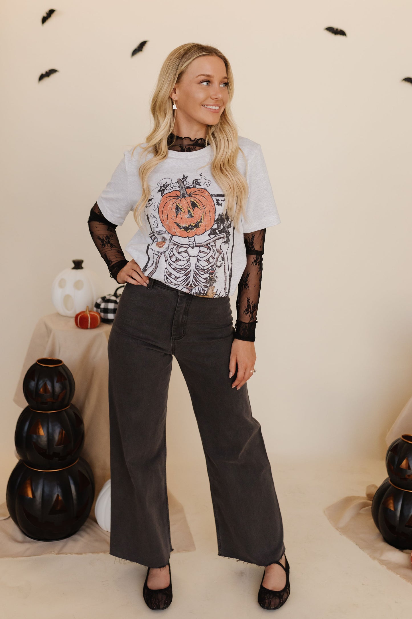 THE SAYLOR WIDE LEG JEANS IN BLACK