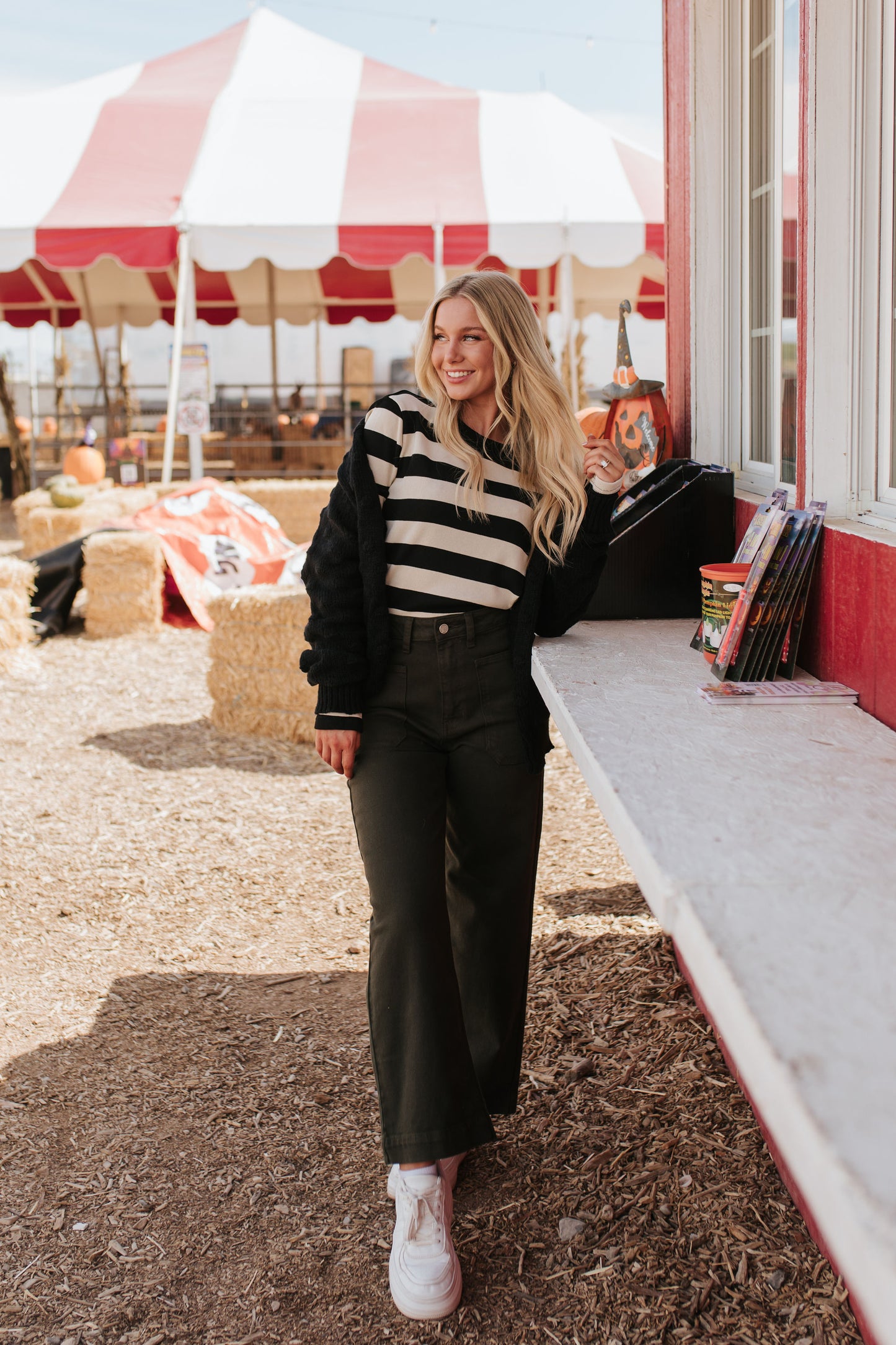 THE SHAY STRIPED TOP IN OAT