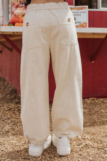 THE CODA CARGO PANTS IN CREAM