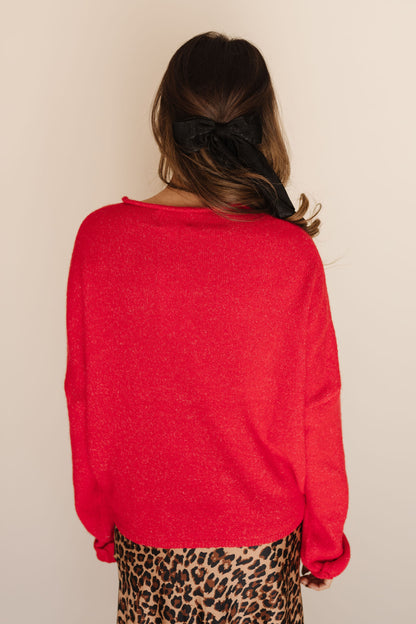 THE CAMPBELL CARDIGAN IN RED