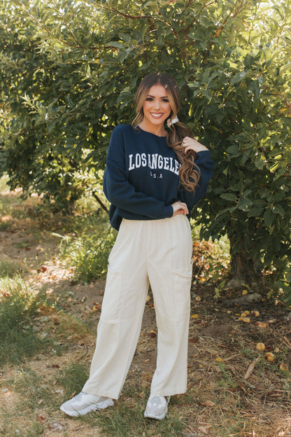 THE LOS ANGELES PULLOVER IN NAVY