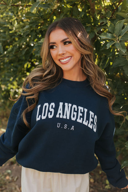 THE LOS ANGELES PULLOVER IN NAVY