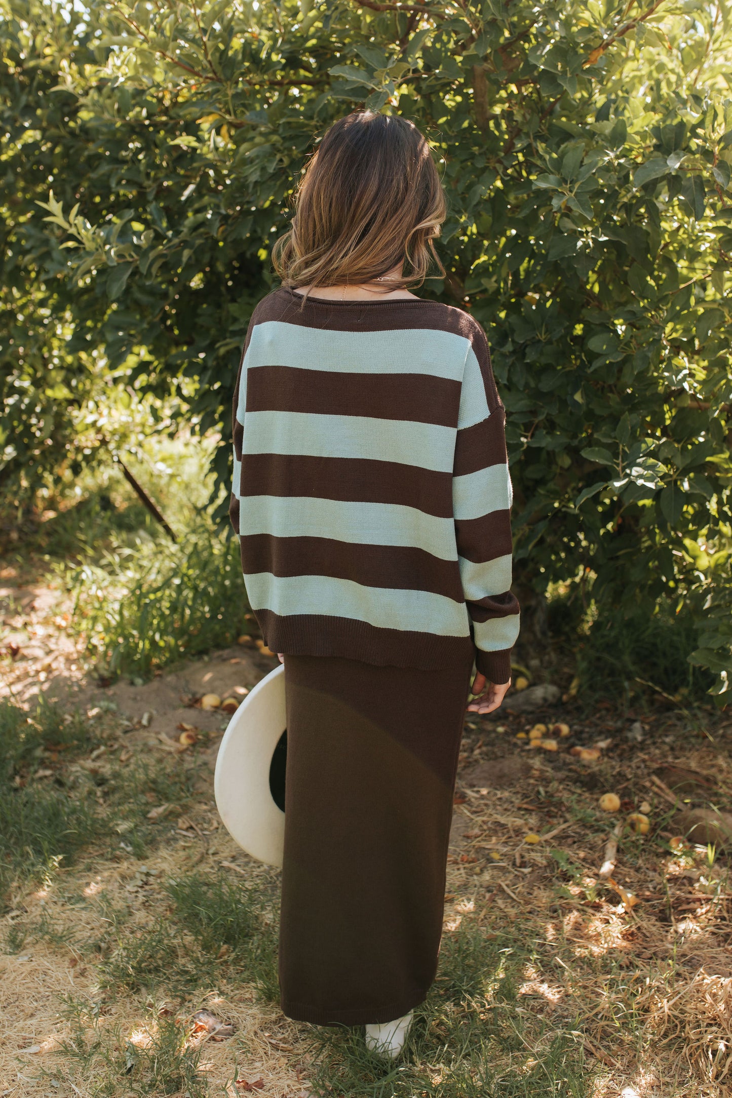 THE MINDY SWEATER SET IN MOCHA