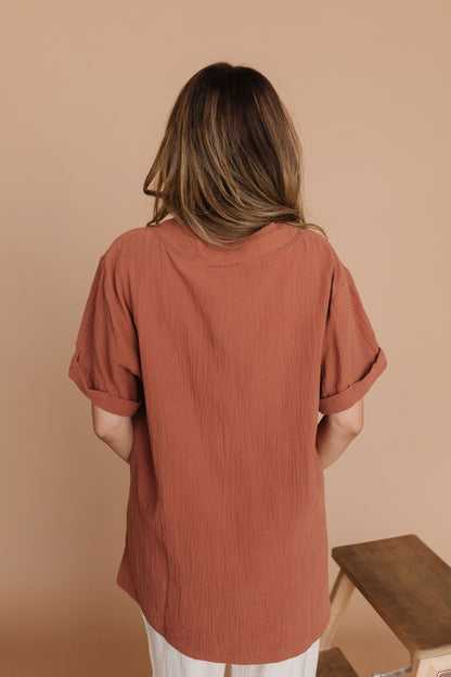 THE TRUDIE TOP IN TERRACOTTA