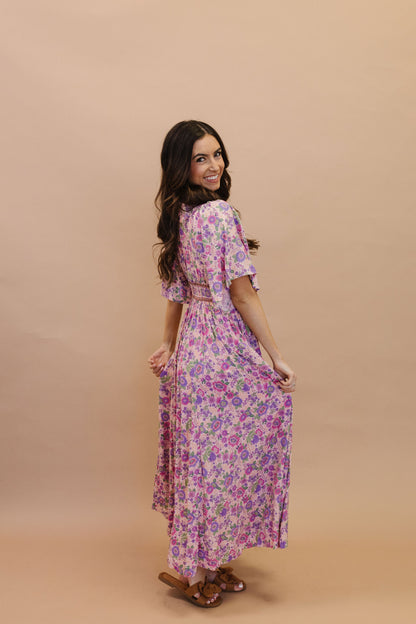 THE BREE MAXI DRESS IN PINK FLORAL