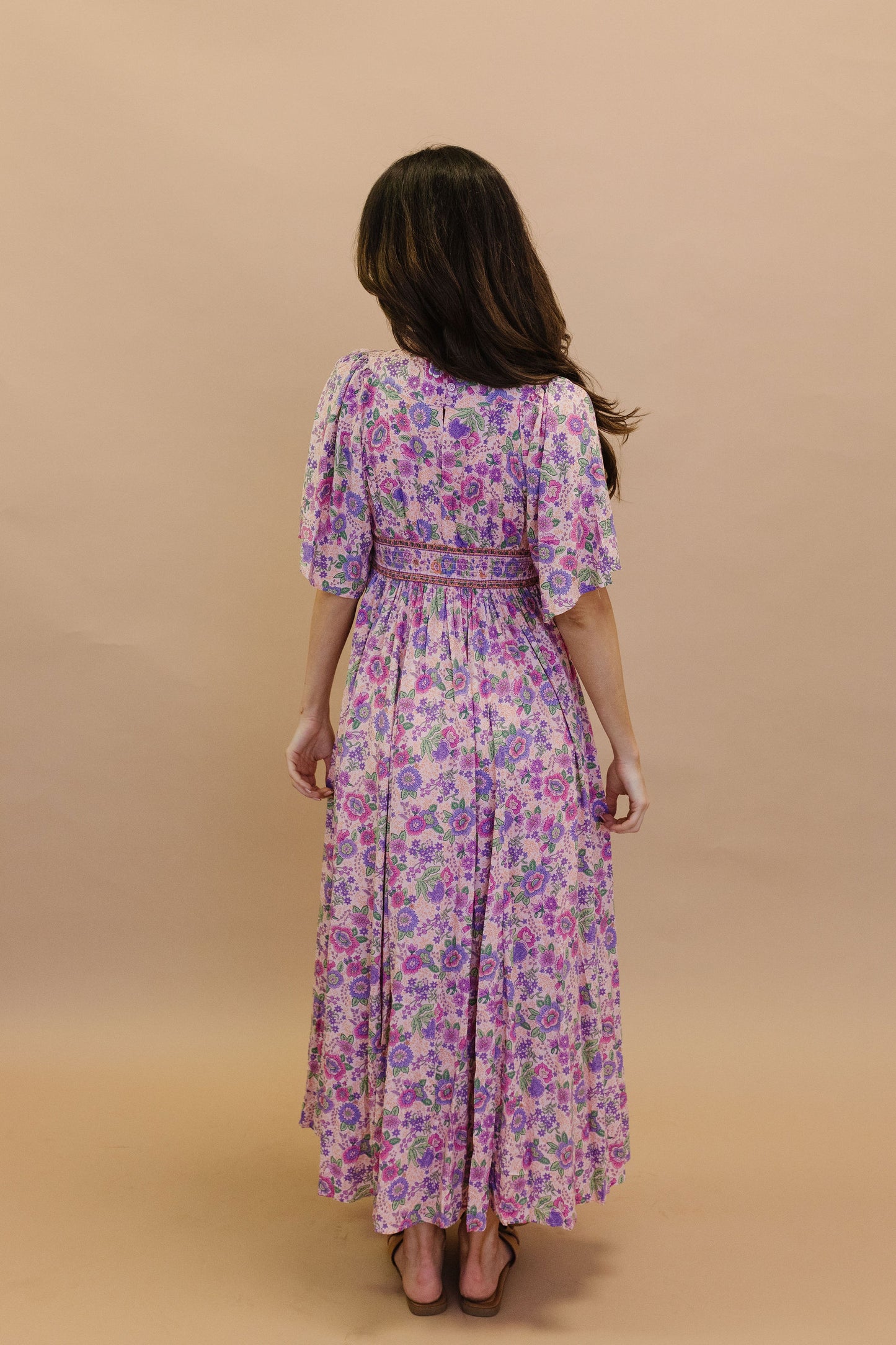 THE BREE MAXI DRESS IN PINK FLORAL