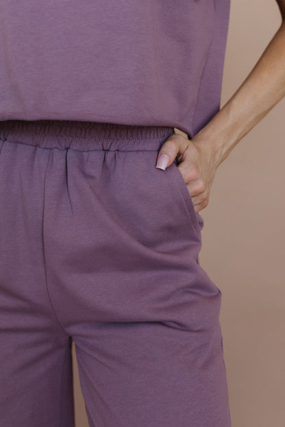 THE SARA SET IN DUSTY PURPLE