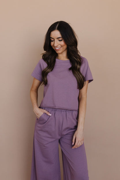 THE SARA SET IN DUSTY PURPLE