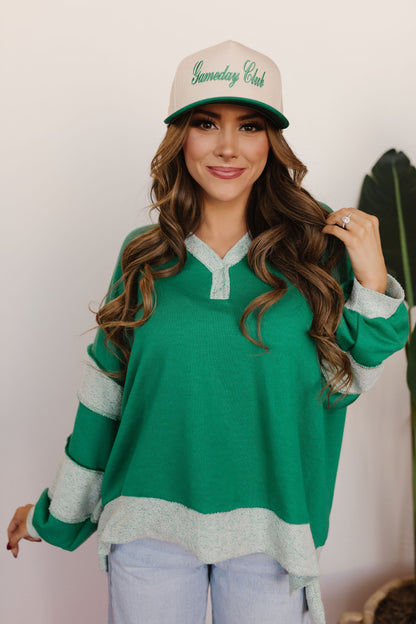 THE TYLER OVERSIZED TERRY SWEATSHIRT IN GREEN