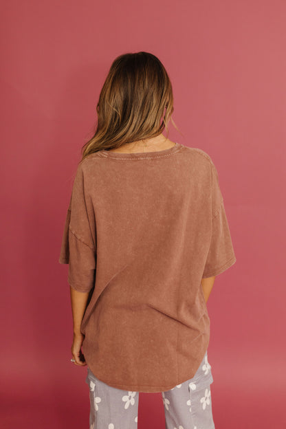 THE EVERYDAY TEE IN CHESTNUT