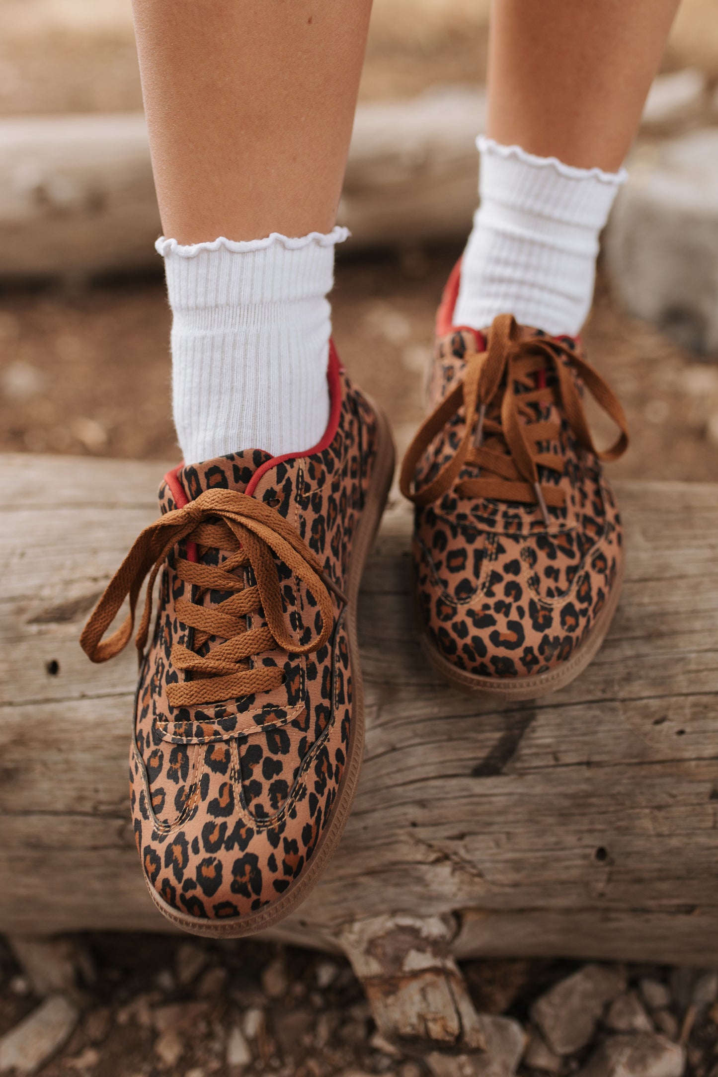 THE LACE UP SNEAKERS IN LEOPARD