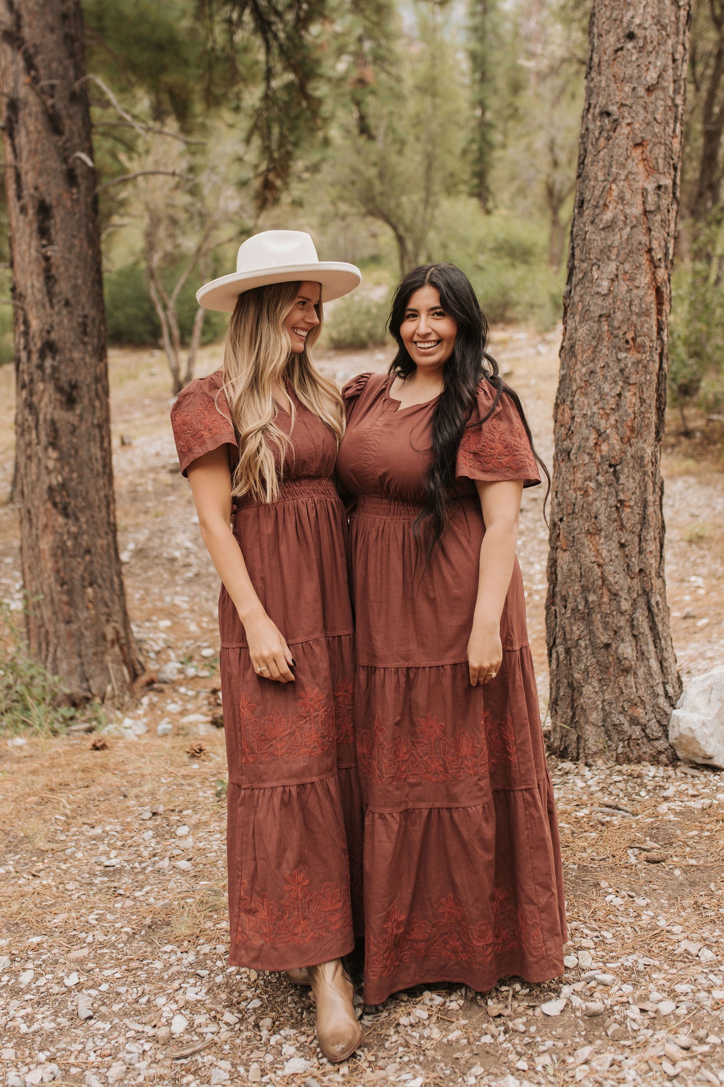 THE MUCALL POPLIN DRESS IN CINNAMON