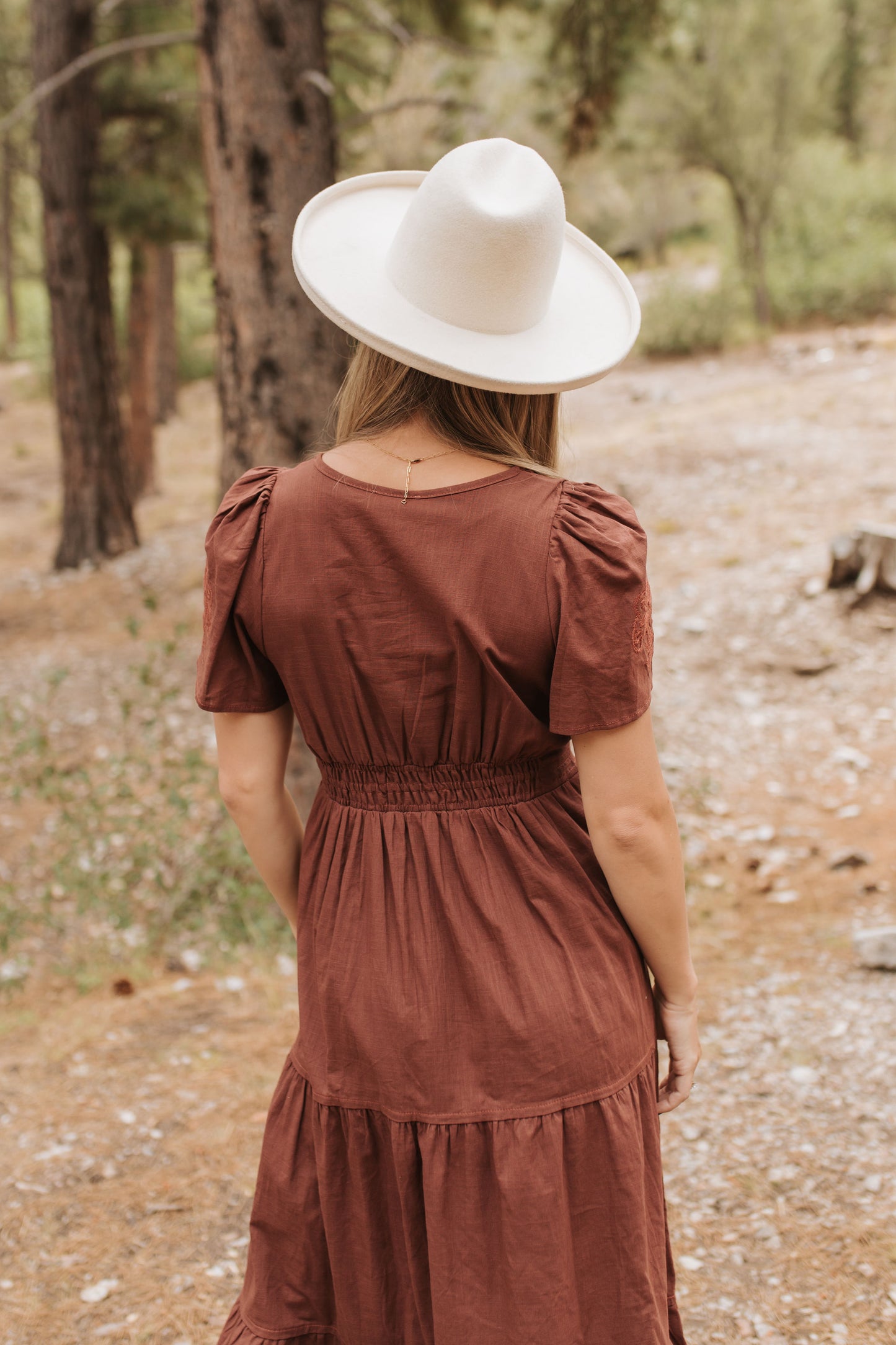 THE MUCALL POPLIN DRESS IN CINNAMON