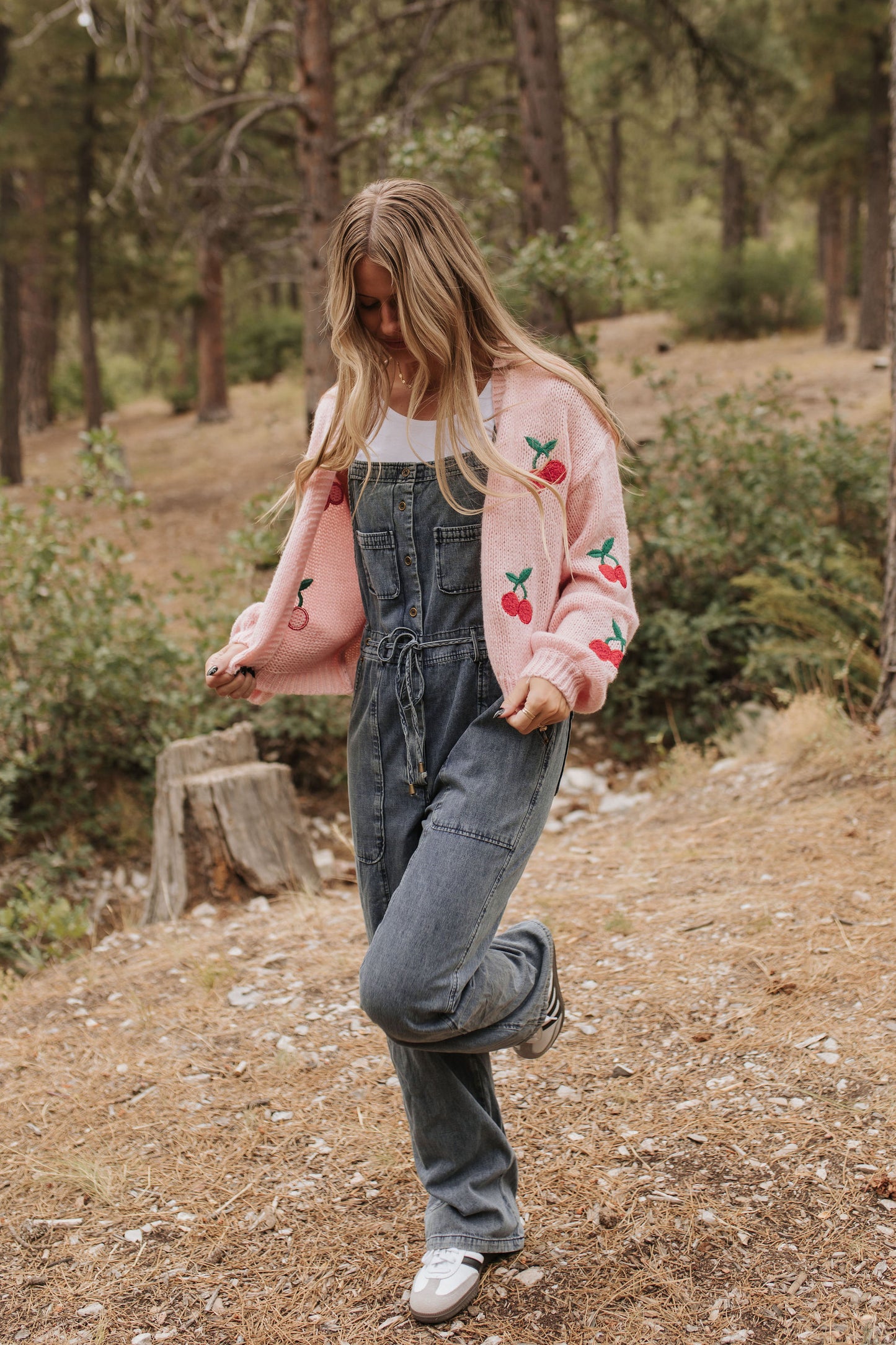 THE CHERRILYN CHERRY CARDIGAN IN PINK