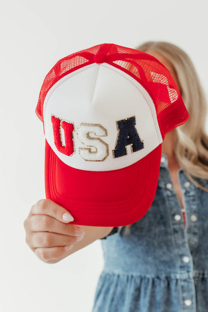 THE USA PATCH TRUCKER HAT