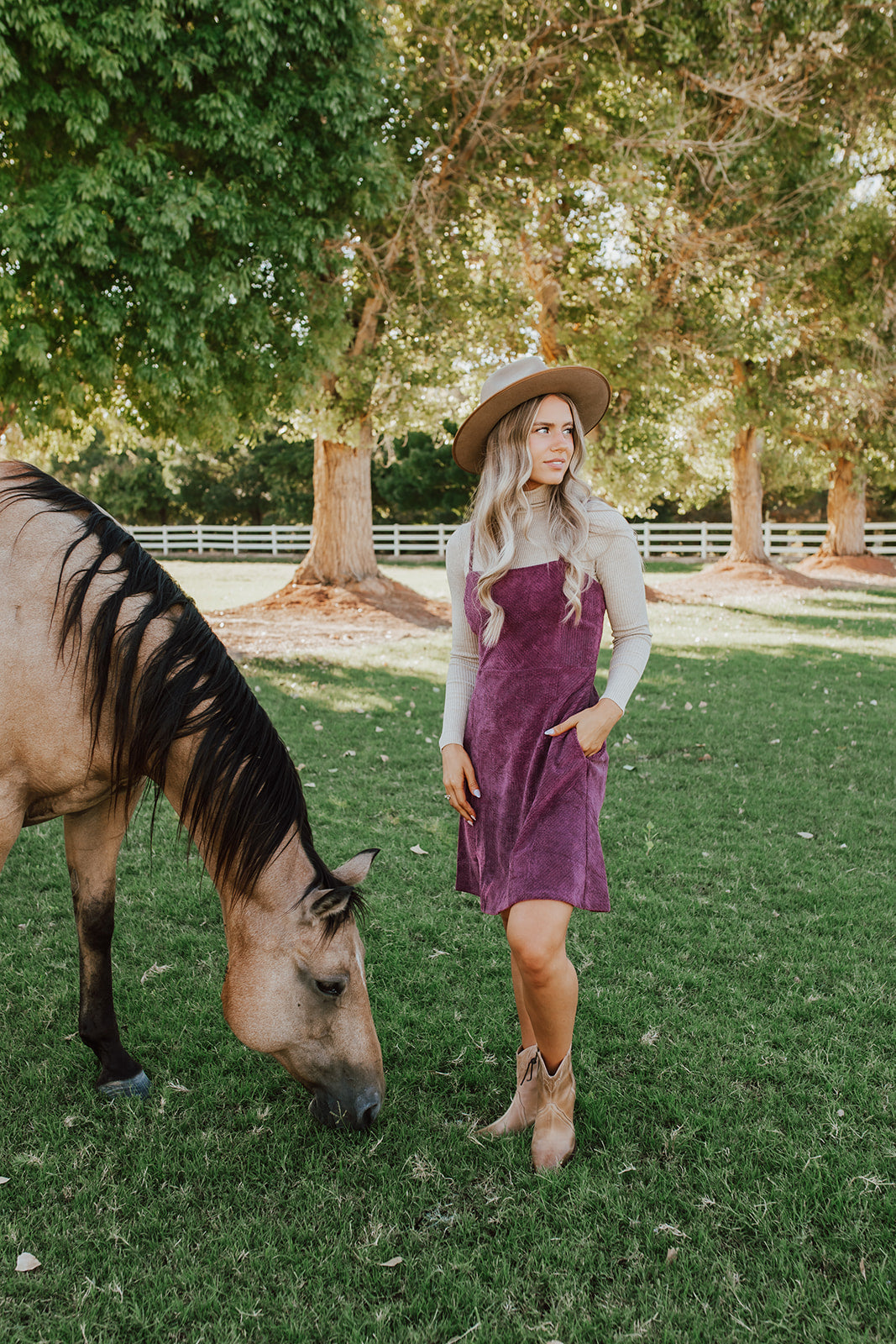 THE CORDUROY CAMI MINI DRESS IN WINE