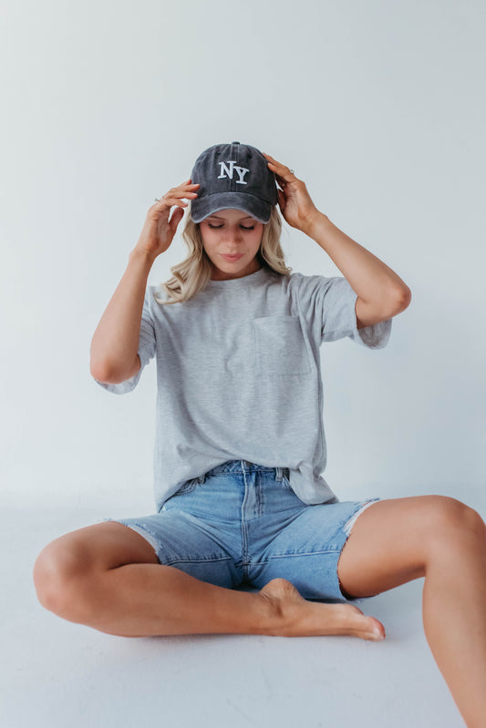 THE LOS ANGELES BASEBALL HAT IN CHARCOAL