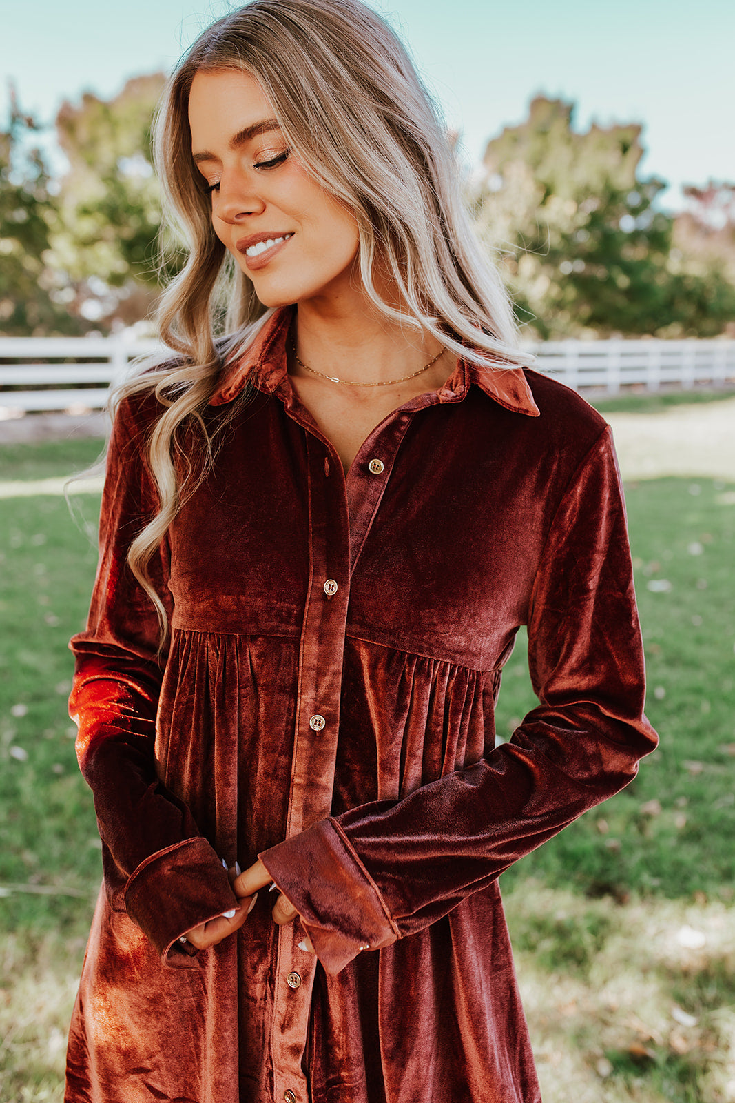 Velvet midi clearance dress long sleeve