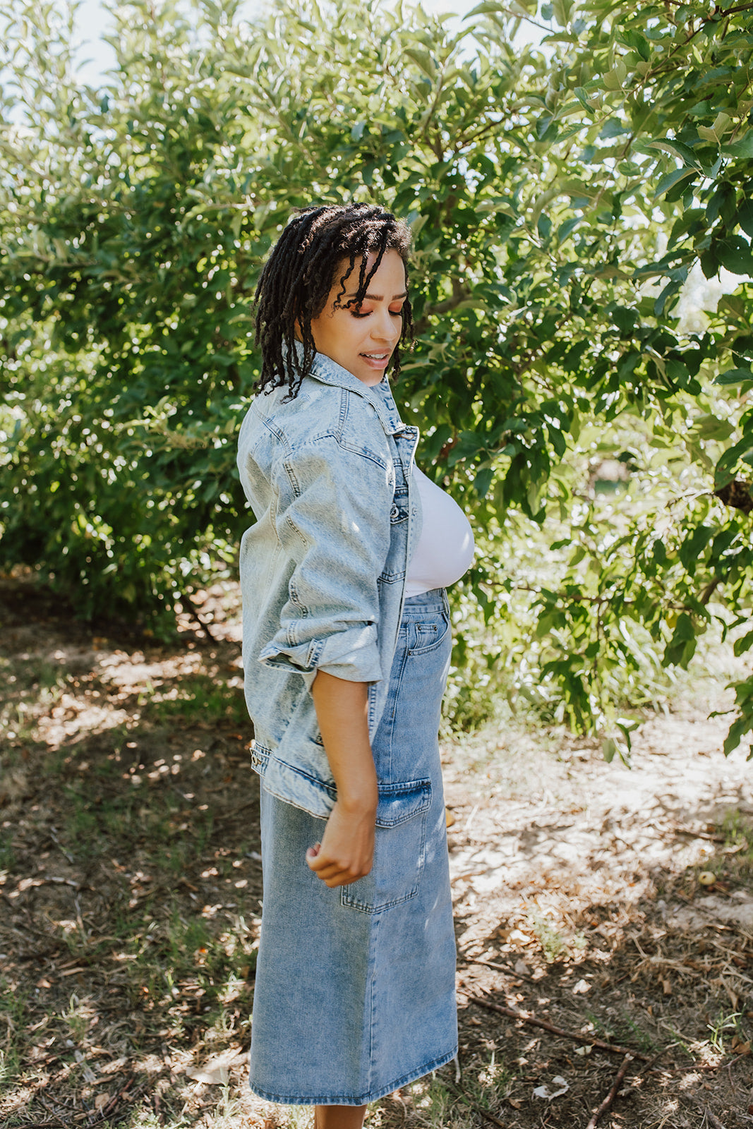 Vintage pink outlet denim jacket