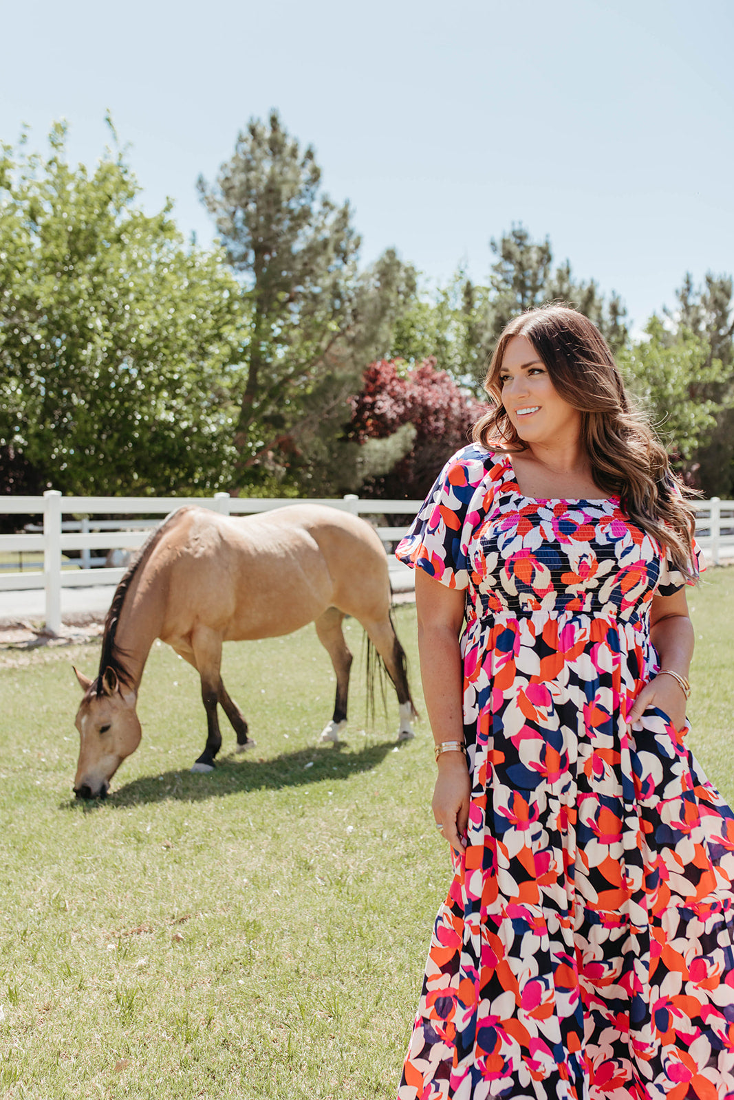 THE MAGNOLIA FLORAL DRESS BY PINK DESERT