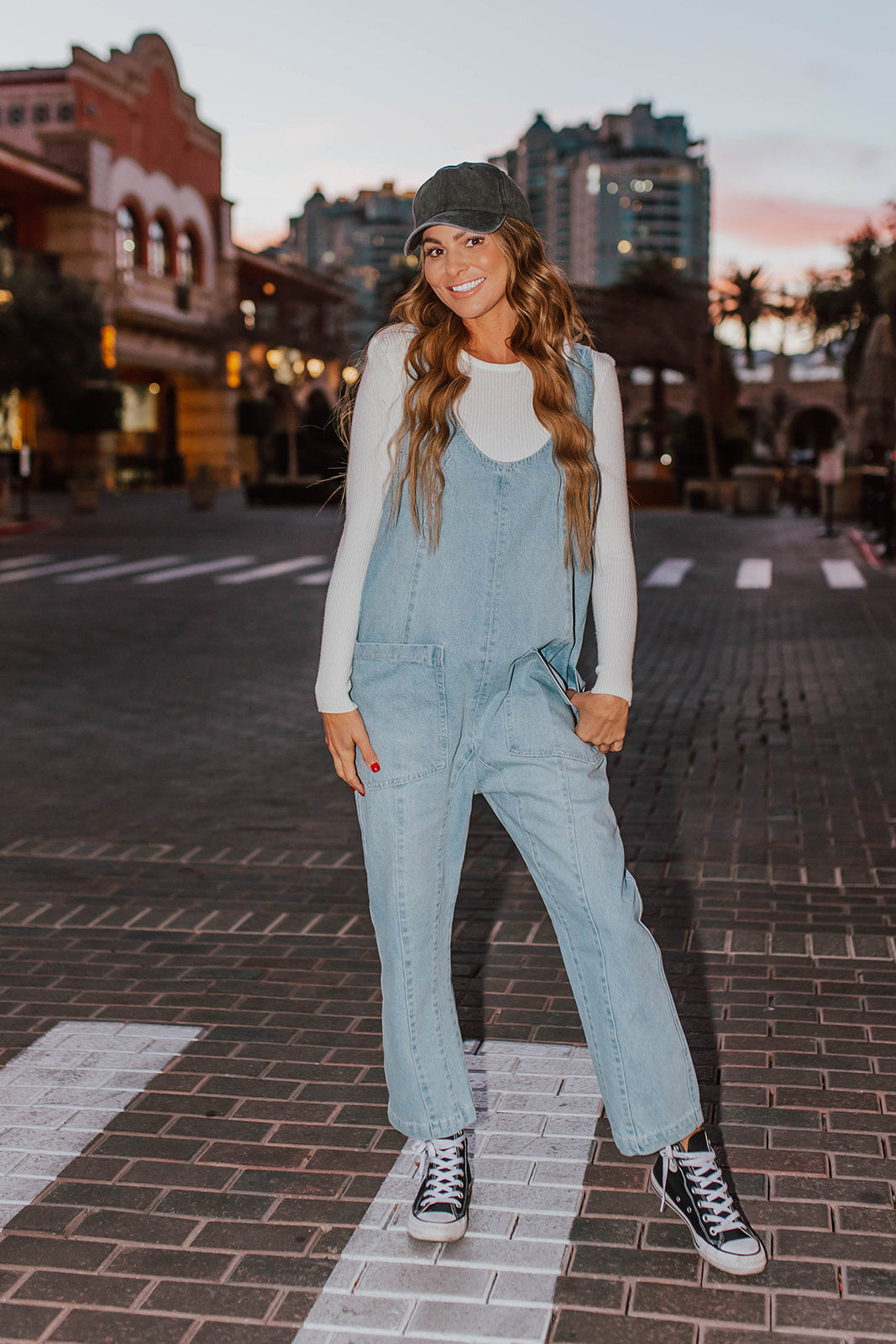 All Your Reasons Denim Jumpsuit - Society Boutique