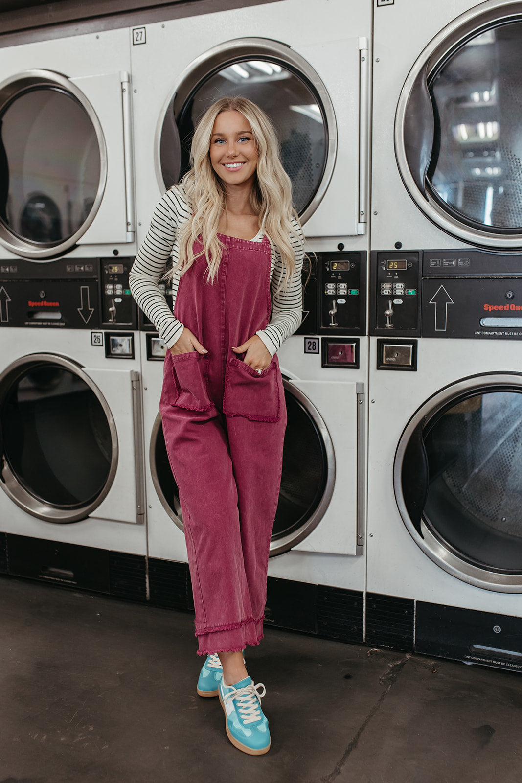 THE NAOMI OVERALLS IN MAGENTA