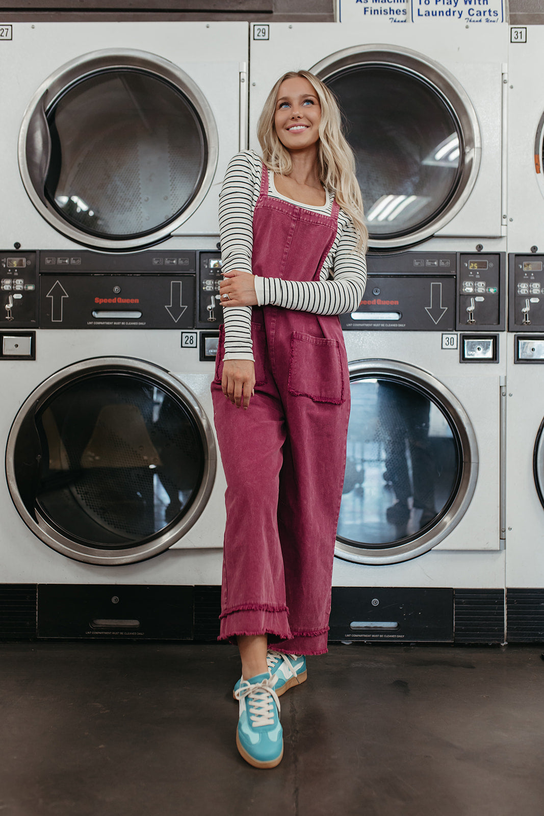 THE NAOMI OVERALLS IN MAGENTA