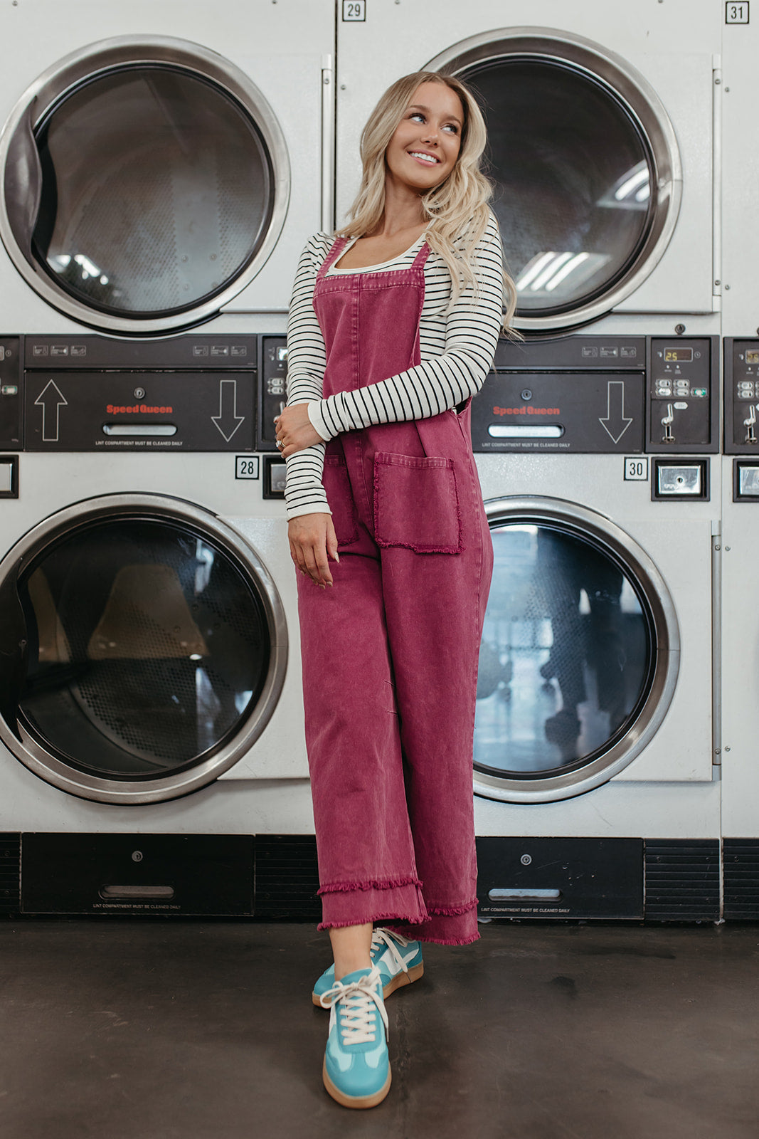 THE NAOMI OVERALLS IN MAGENTA