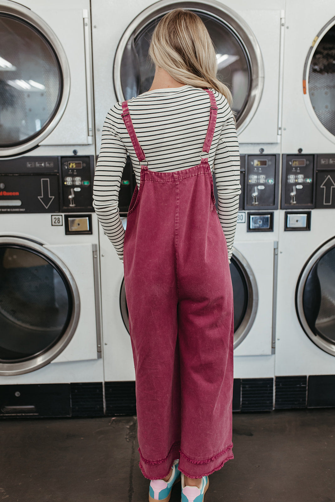 THE NAOMI OVERALLS IN MAGENTA