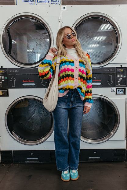 THE RENA CARDIGAN IN RAINBOW