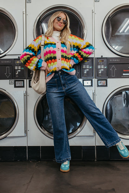 THE RENA CARDIGAN IN RAINBOW