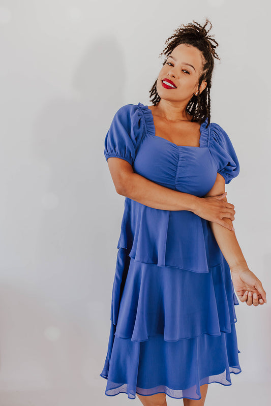 Blue Denim Modest Dresses for Summer | Pink Desert X-Small