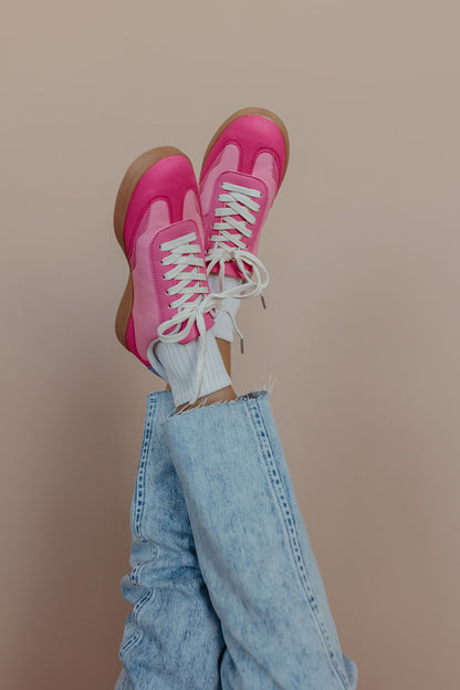 THE FIERCE SNEAKERS IN FUCHSIA