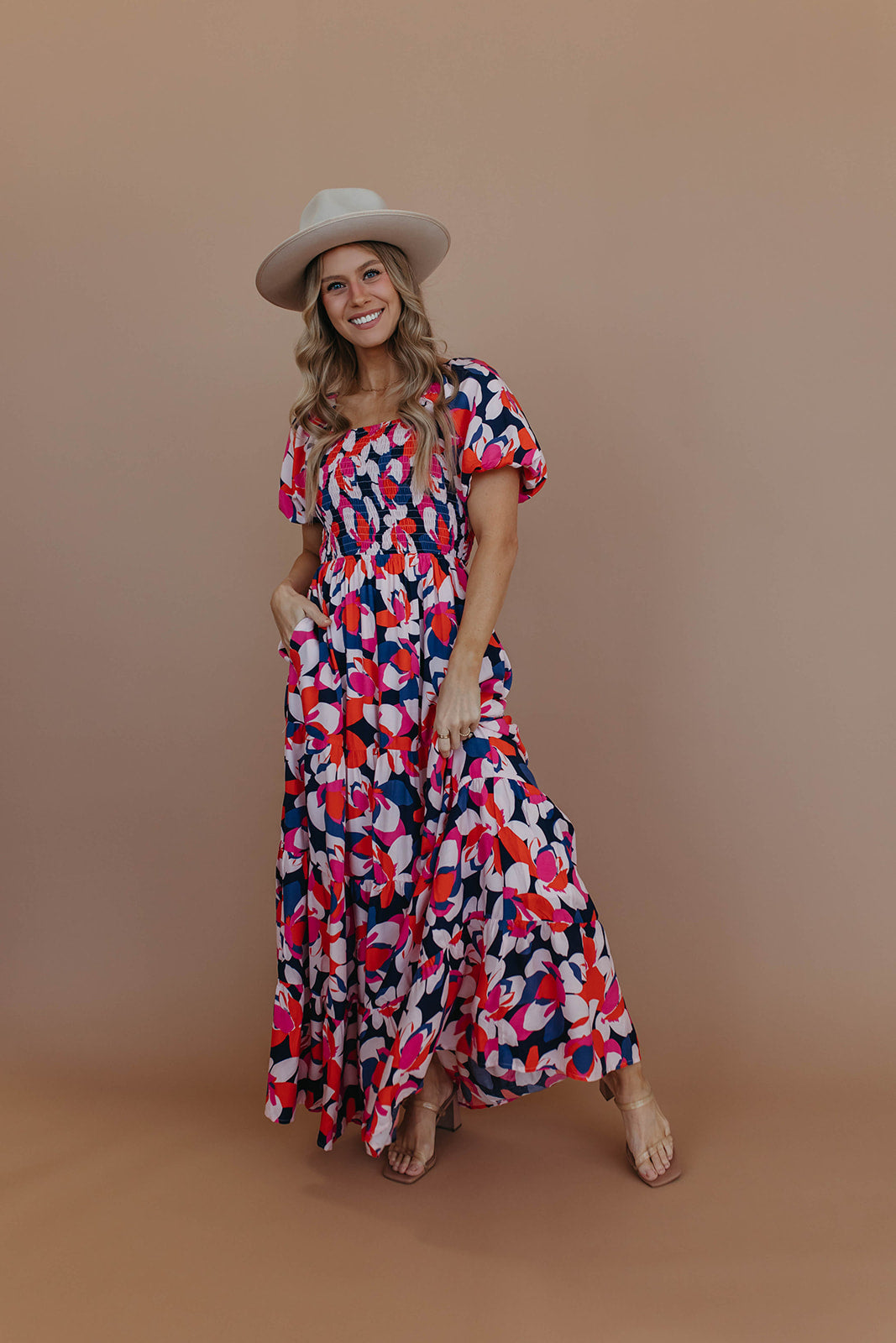 THE MAGNOLIA FLORAL DRESS BY PINK DESERT