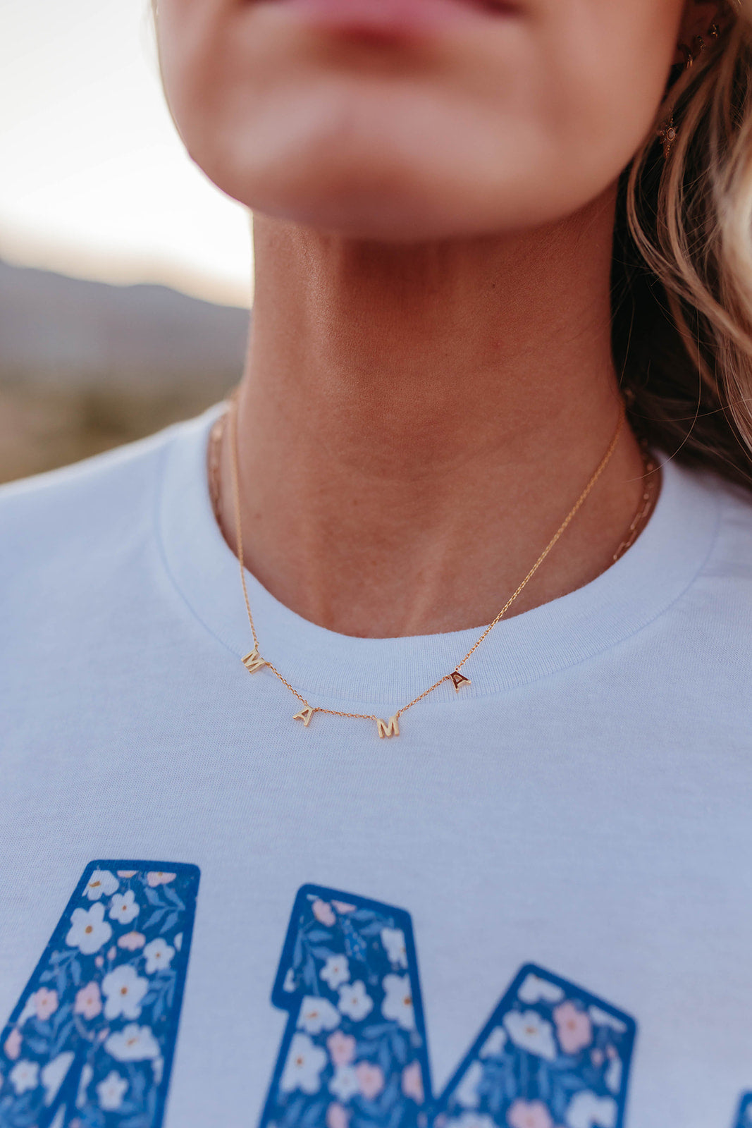 THE MAMA CHARM NECKLACE IN GOLD