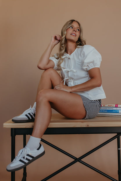 THE MADA BOXER SHORTS IN BLACK AND WHITE GINGHAM