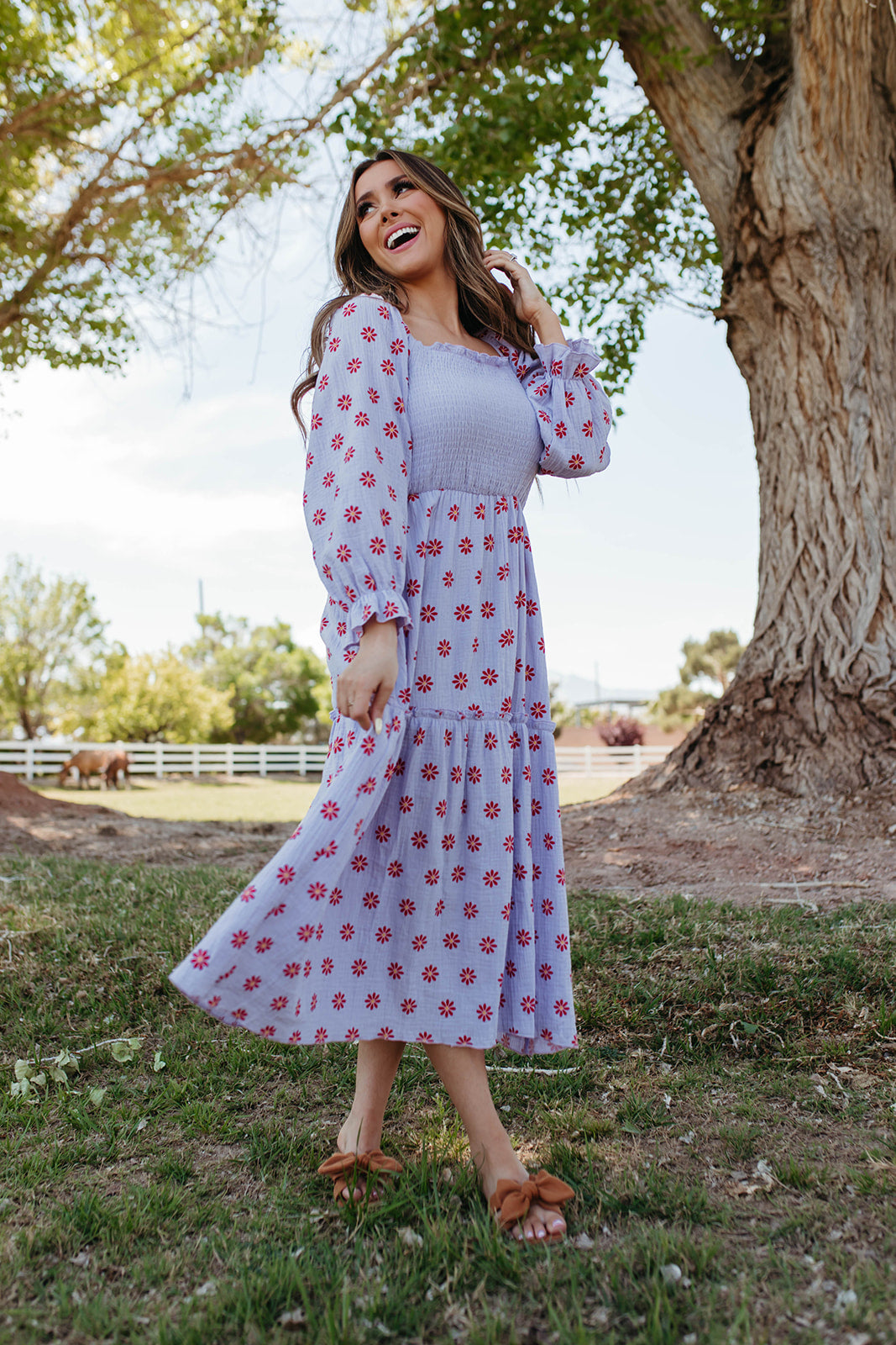 THE DAISY MAE MAXI DRESS IN LAVENDER