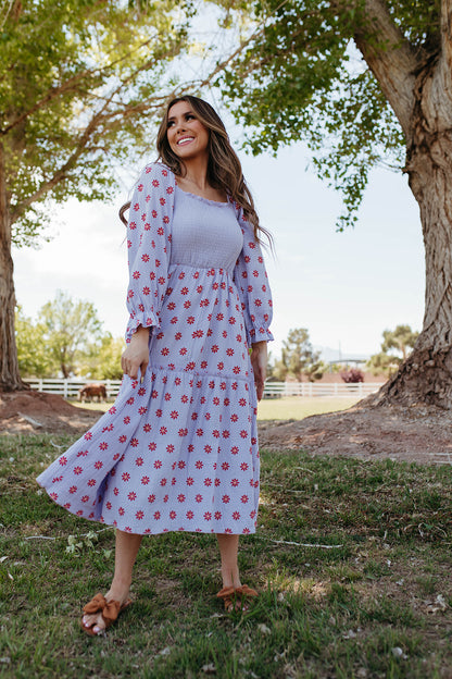 THE DAISY MAE MAXI DRESS IN LAVENDER