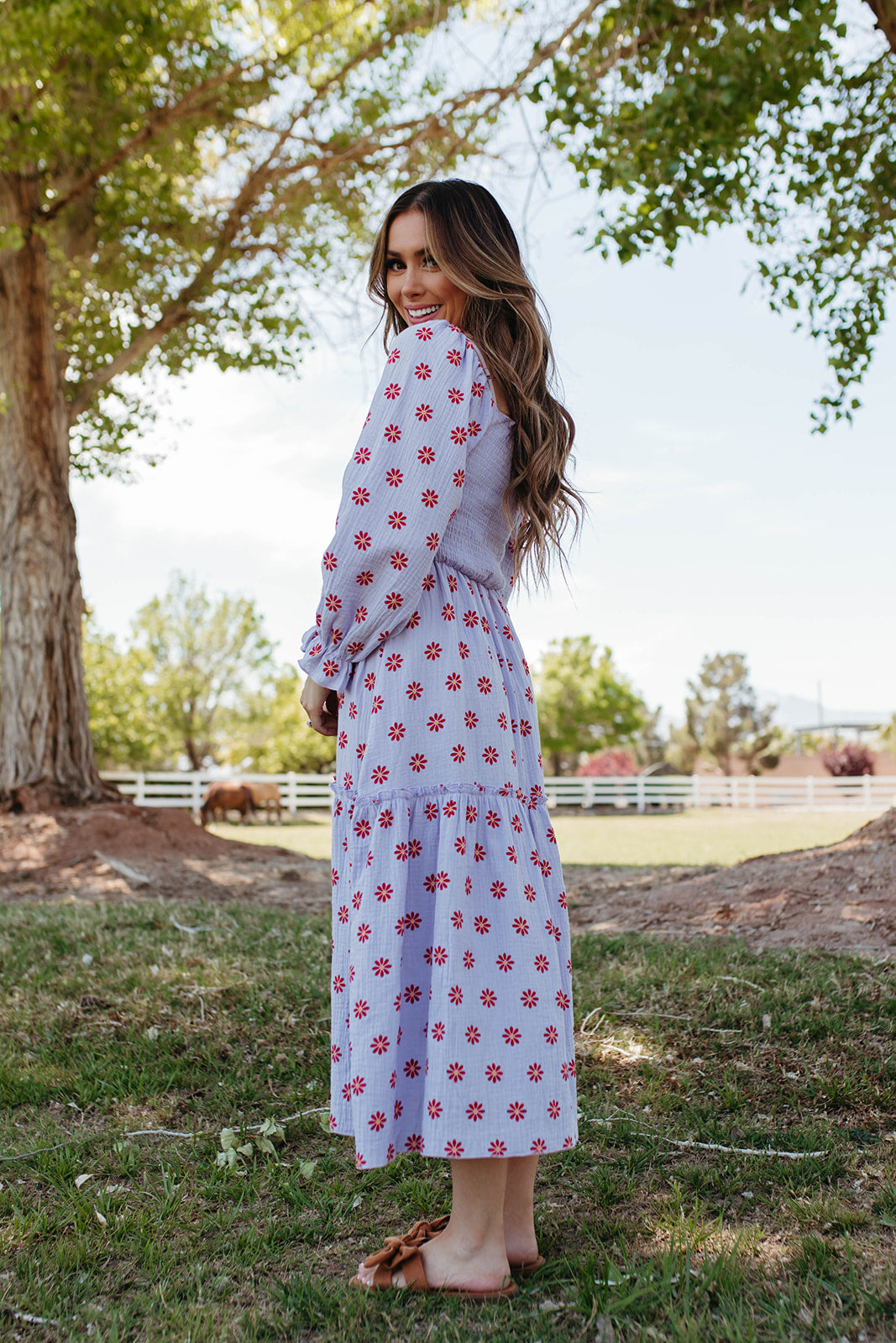 Desert daisy maxi fashion dress