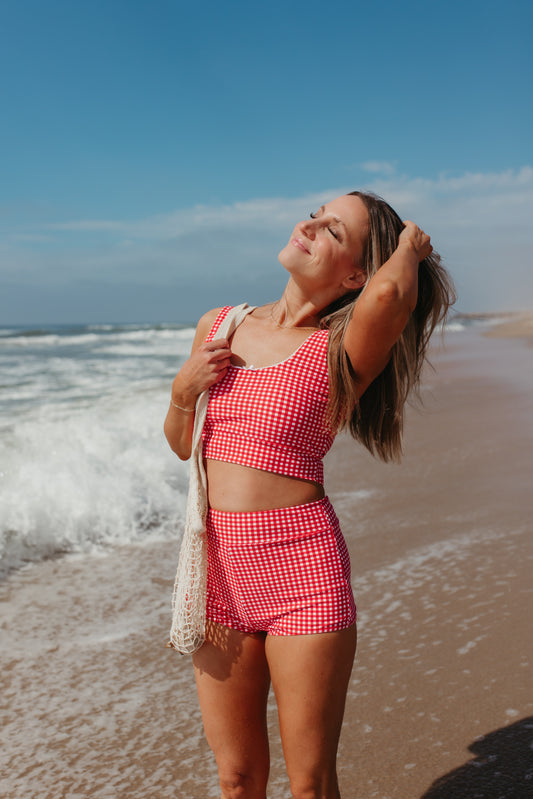 THE SEASHELL COLLECTOR NET BAG IN SAND