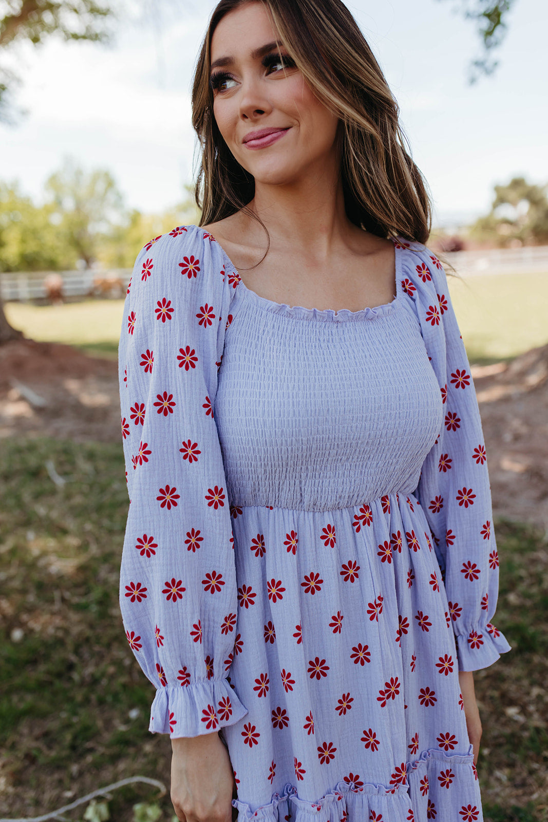 THE DAISY MAE MAXI DRESS IN LAVENDER Pink Desert