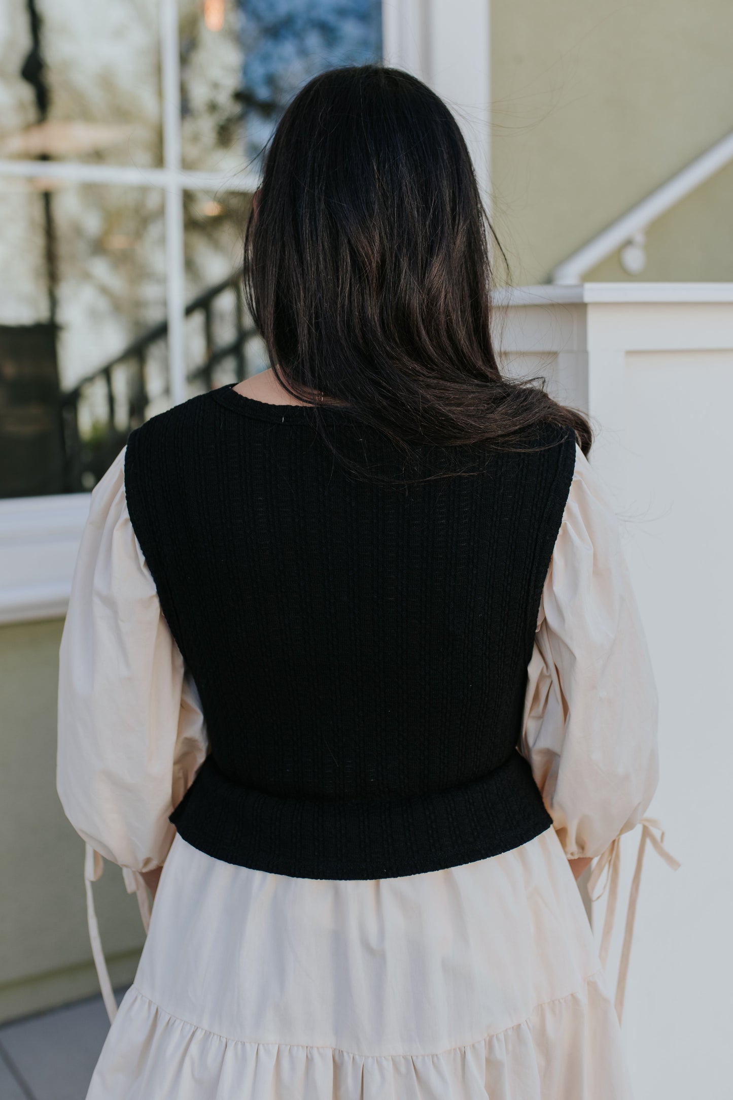 THE KAYSEN KNIT SWEATER DRESS IN IVORY