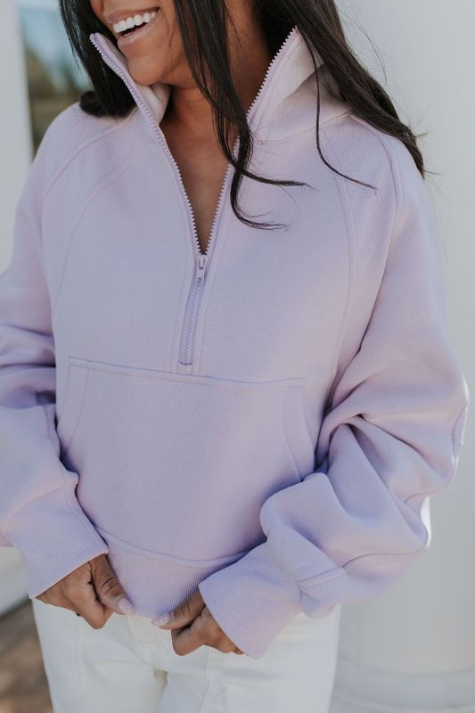 THE LUELLA HALF ZIP IN LAVENDER